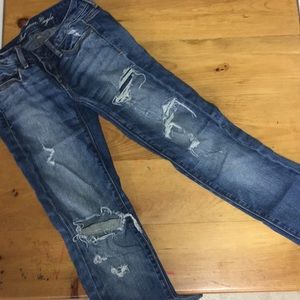American eagle ripped skinny jeans